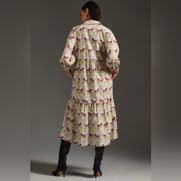 Maeve Bettina Brown and White Zebra Maxi Dress - Picture 8 of 8